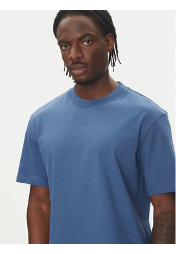 Hugo - HUGO T-Shirt Dapolino 50488330 Niebieski Relaxed Fit. Kolor: niebieski. Materiał: bawełna