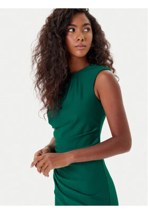 Rinascimento Sukienka koktajlowa CFC0125332003 Zielony Slim Fit. Kolor: zielony. Materiał: syntetyk. Styl: wizytowy