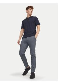 Jack & Jones - Jack&Jones Chinosy Marco 12206199 Niebieski Slim Fit. Kolor: niebieski. Materiał: bawełna #7