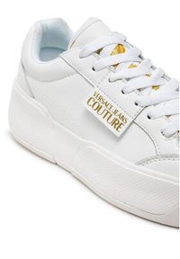 Versace Jeans Couture Sneakersy Ravewing 77VA3ST2 Biały. Kolor: biały. Materiał: skóra