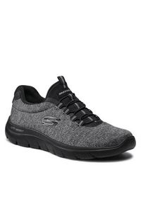 skechers - Skechers Sneakersy Forton 52813/BBK Szary. Kolor: szary. Materiał: materiał