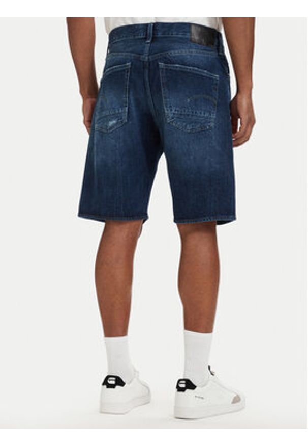 G-Star RAW - G-Star Raw Szorty jeansowe Dakota D24411-E352-H950 Niebieski Regular Fit. Kolor: niebieski. Materiał: bawełna