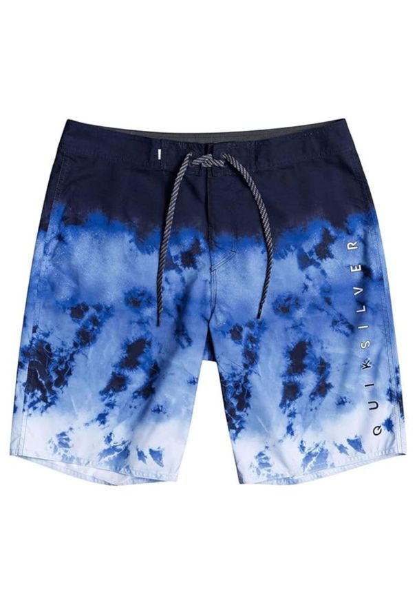 Spodenki kąpielowe dla dzieci Quiksilver niebieskie tie dye. Kolor: niebieski. Materiał: poliester