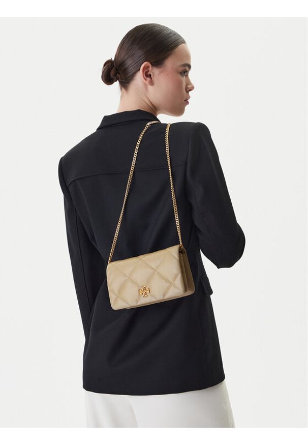 Tory Burch Torebka 158624 Beżowy. Kolor: beżowy. Materiał: skórzane