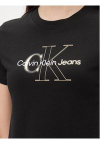 Calvin Klein Jeans T-Shirt Monologo J20J222639 Czarny Regular Fit. Kolor: czarny. Materiał: bawełna #3