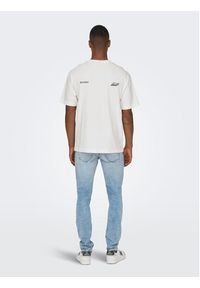 Only & Sons T-Shirt 22026375 Biały Relaxed Fit. Kolor: biały. Materiał: bawełna #6
