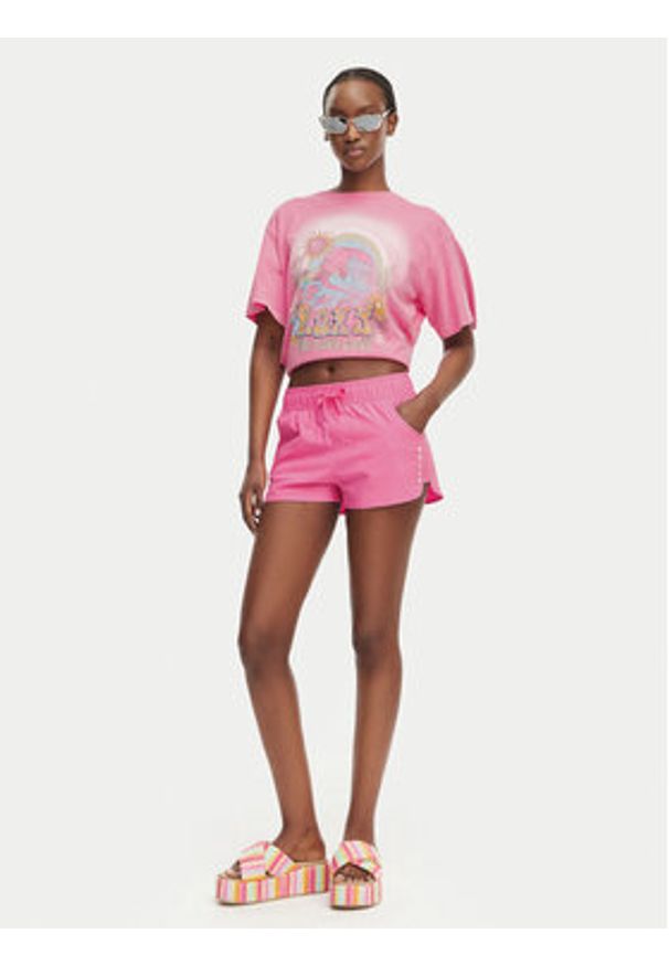 Roxy Szorty sportowe ERJBS03298 Różowy jasny Regular Fit. Kolor: różowy. Materiał: syntetyk