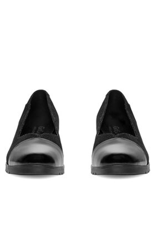 Go Soft Baleriny EST-TOMI-01 Czarny. Kolor: czarny. Materiał: skóra