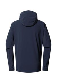 Haglöfs - Kurtka przeciwdeszczowa męska Rosson Softshell Hood. Kolor: szary. Materiał: softshell