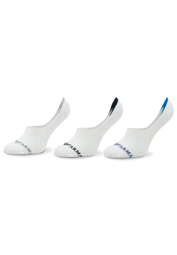 Zestaw 3 par stopek męskich Emporio Armani 306229 3R254 60210 Bianco. Kolor: biały. Materiał: bawełna, materiał