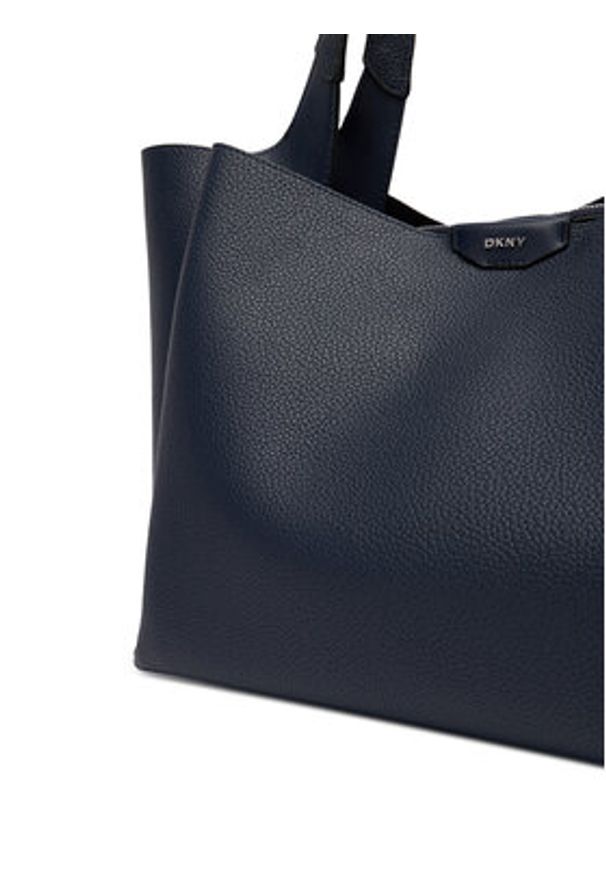 DKNY Torebka R43AYG32 Granatowy. Kolor: niebieski. Materiał: skórzane