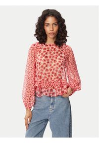 French Connection Bluzka Poppy 729G9 Czerwony Regular Fit. Kolor: czerwony. Materiał: syntetyk #1