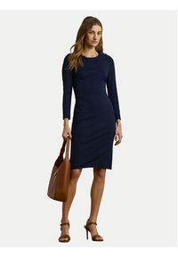 Lauren Ralph Lauren - LAUREN RALPH LAUREN Sukienka codzienna 200973403001 Granatowy Regular Fit. Okazja: na co dzień. Kolor: niebieski. Materiał: wiskoza. Typ sukienki: proste. Styl: casual #3