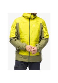 Haglöfs - Kurtka ocieplana męska Haglofs Mimic Silver Hood. Kolor: zielony. Sport: turystyka piesza
