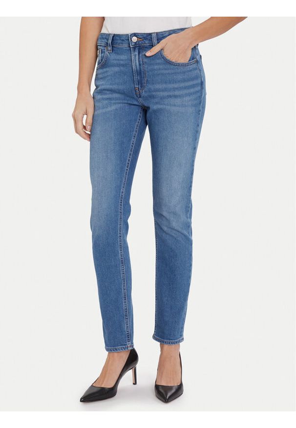 Calvin Klein Jeans Jeansy LV047C779G Niebieski Slim Fit. Kolor: niebieski