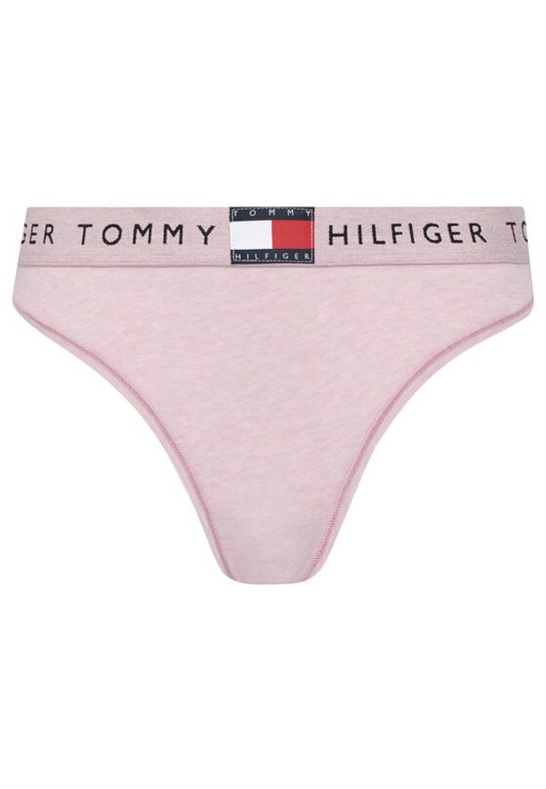 TOMMY HILFIGER - Tommy Hilfiger Stringi UW0UW06039 Różowy. Kolor: różowy. Materiał: bawełna