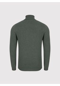 Pako Lorente - PAKO LORENTE - Golf męski w zielonym kolorze. Typ kołnierza: golf. Kolor: szary, zielony, brązowy, beżowy. Materiał: wiskoza, nylon. Sezon: jesień #4