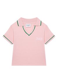 Juicy Couture Polo JCWCT225355 Różowy Regular Fit. Typ kołnierza: polo. Kolor: różowy