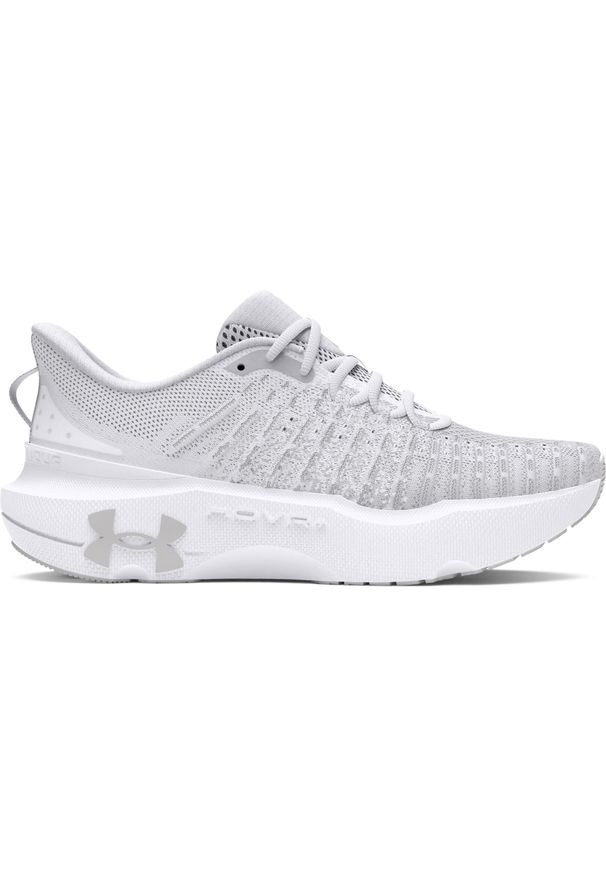 Buty do biegania damskie Under Armour Infinite Elite. Kolor: wielokolorowy, szary, biały. Materiał: materiał, syntetyk. Sport: turystyka piesza