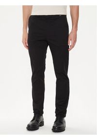 Calvin Klein Chinosy Modern Twill K10K113696 Czarny Slim Fit. Kolor: czarny. Materiał: bawełna #1