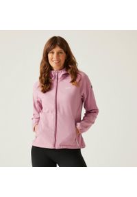 Regatta AREC III damska kurtka softshell. Kolor: różowy. Materiał: poliester, elastan. Sport: turystyka piesza #1