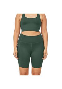 GIRLFRIEND COLLECTIVE - Damskie szorty z wysoką talią Girlfriend Collective Moss. Kolor: zielony. Materiał: materiał. Sport: kolarstwo #2