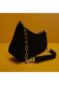 Reserved - Skórzana torba z łańcuchem - Czarny. Kolor: czarny. Materiał: skórzane #1