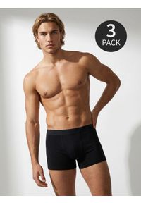 Sinsay - Bawełniane bokserki long 3 pack - czarny. Kolor: czarny. Materiał: bawełna #1