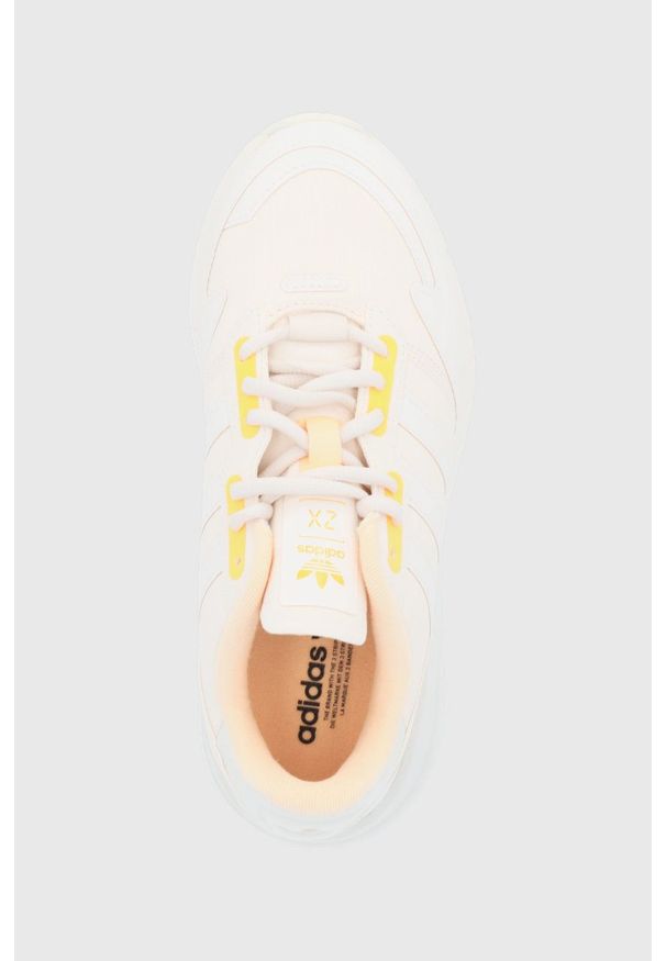 adidas Originals - Buty ZX 1K Boost. Nosek buta: okrągły. Zapięcie: sznurówki. Kolor: beżowy. Materiał: włókno, materiał, guma. Model: Adidas ZX
