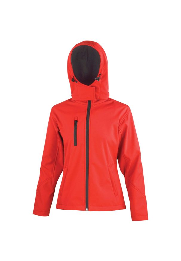RESULT - Kurtka Result Softshell Capuche Femme Tx Performance. Kolor: czerwony, wielokolorowy, czarny. Materiał: softshell