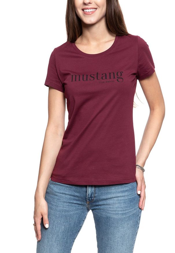 Mustang - MUSTANG T SHIRT DAMSKI Alexia C Print PORT ROYALE 1008395 7193. Wzór: nadruk