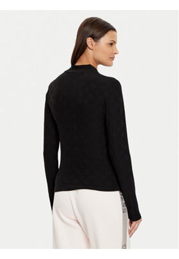 Guess Bluzka V5RI03 KCLG2 Czarny Regular Fit. Kolor: czarny. Materiał: syntetyk