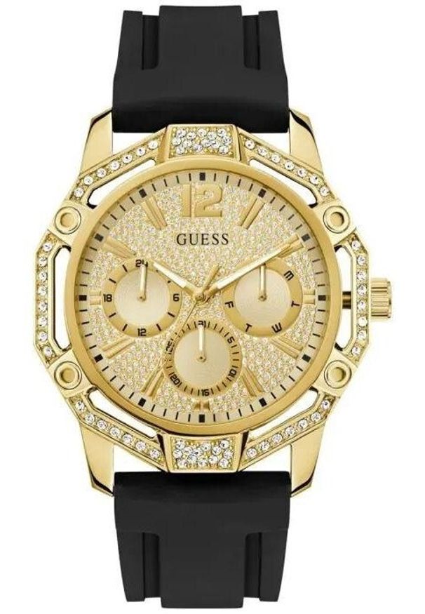 Zegarek męski Guess GW0954G2 CYRKONIE czarny. Kolor: czarny