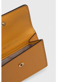 MICHAEL Michael Kors portfel skórzany damski kolor żółty. Kolor: żółty. Materiał: skóra #6