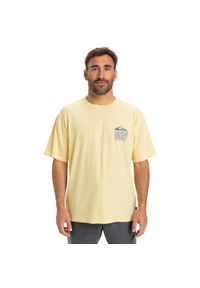 Quiksilver - Koszulka z krótkim rękawem dla Mężczyzn WORLD FORCE. Kolor: żółty. Materiał: materiał, bawełna. Długość rękawa: krótki rękaw. Długość: krótkie