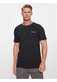 columbia - Columbia T-Shirt Rapid Ridge™ Back Graphic Tee II Czarny Regular Fit. Kolor: czarny. Materiał: bawełna, syntetyk