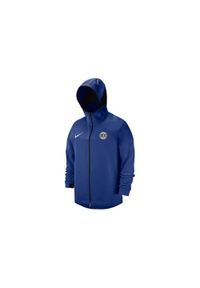 Bluza sportowa męska Nike Nba New York Knicks Showtime. Typ kołnierza: kaptur. Kolor: niebieski. Sport: koszykówka