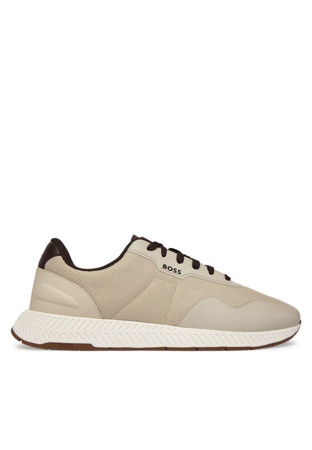 BOSS Sneakersy Titanium Runn 50563962 Beżowy. Kolor: beżowy. Materiał: materiał