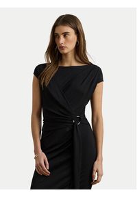 Lauren Ralph Lauren - LAUREN RALPH LAUREN Sukienka koktajlowa 200973601001 Czarny Slim Fit. Kolor: czarny. Materiał: syntetyk. Styl: wizytowy #4