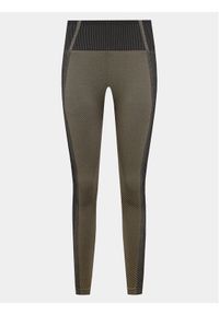 Athlecia Legginsy Powerfull W Seamless Tights EA233338 Brązowy Regular Fit. Kolor: brązowy. Materiał: syntetyk #1