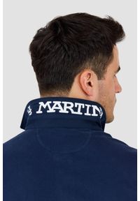 La Martina - LA MARTINA Granatowy męski longsleeve polo HEAVY JERSEY, Rozmiar XXL. Typ kołnierza: polo. Kolor: czarny. Materiał: jersey. Długość rękawa: długi rękaw #3