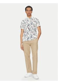 Tom Tailor Polo 1045706 Biały Regular Fit. Typ kołnierza: polo. Kolor: biały. Materiał: bawełna #4