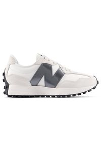 Buty damskie New Balance WS327JWB – białe. Okazja: na co dzień. Kolor: biały. Materiał: guma, skóra, dresówka, materiał, syntetyk. Szerokość cholewki: normalna. Sezon: wiosna
