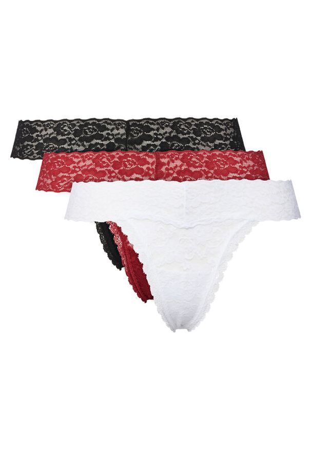 Guess Komplet 3 par stringów O5RG18 KC5L0 Kolorowy. Materiał: syntetyk. Wzór: kolorowy