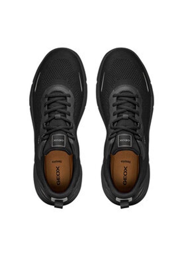 Geox Sneakersy U Vittour U65N8B 06K15 C9999 Czarny. Kolor: czarny. Materiał: materiał