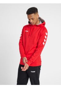 Bluza sportowa z kapturem męska Hummel Go Cotton Hoodie. Typ kołnierza: kaptur. Kolor: czerwony, różowy, wielokolorowy. Sport: taniec, joga i pilates