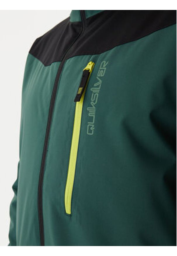 Quiksilver Kurtka snowboardowa Titano EQYTJ03513 Zielony Slim Fit. Kolor: zielony. Materiał: syntetyk. Sport: snowboard