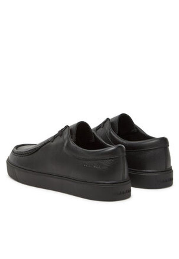 Calvin Klein Półbuty Hybrid Apron Lace Up Lth HM0HM01893 Czarny. Kolor: czarny. Materiał: skóra