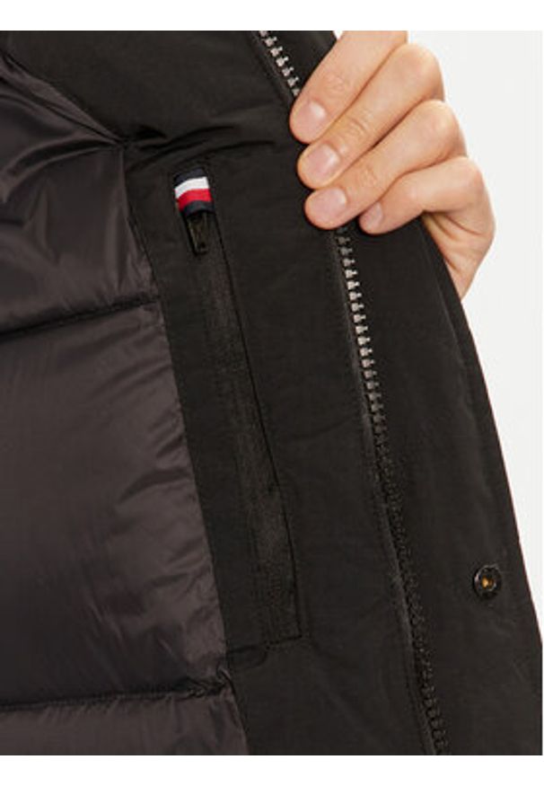 TOMMY HILFIGER - Tommy Hilfiger Kurtka puchowa Rockie MW0MW36595 Czarny Regular Fit. Kolor: czarny. Materiał: syntetyk