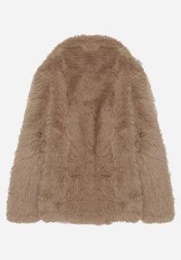 Born2be - Brązowa Kurtka Dwustronna w Stylu Biker z Futerkiem Aflita. Okazja: na spacer, na co dzień. Kolor: brązowy. Materiał: futro. Długość: krótkie. Styl: casual, elegancki #3